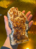 Citrin Mineralstufe / Druse ca. 20 cm hoch 1,7 kg dekorativer Sammler Mineralstein