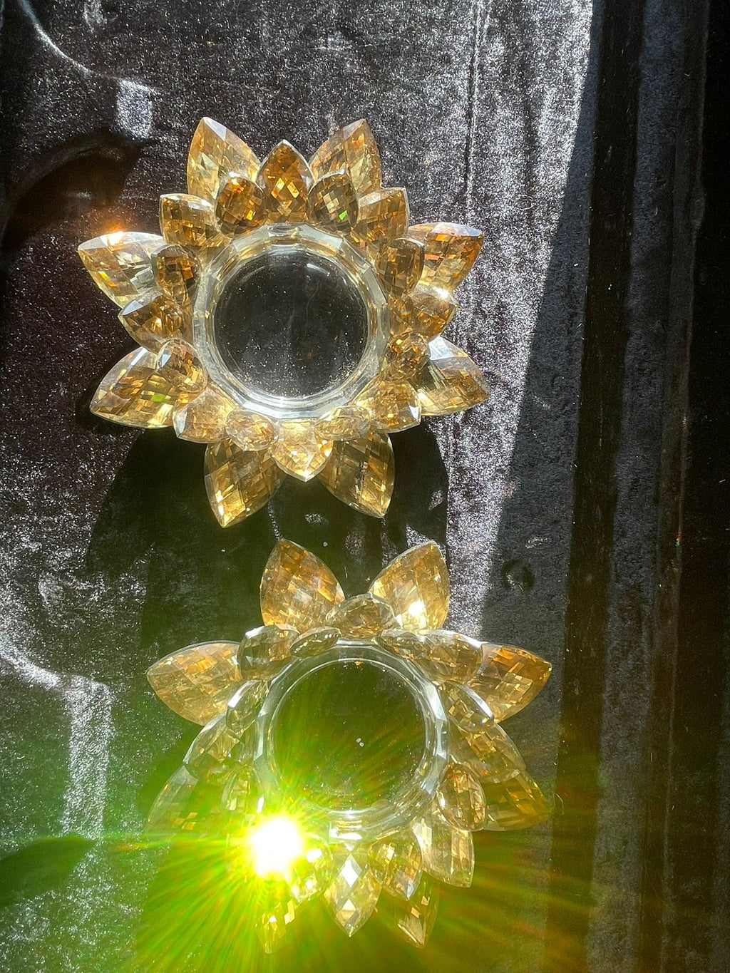 2 x Kritall Kerzenhalter