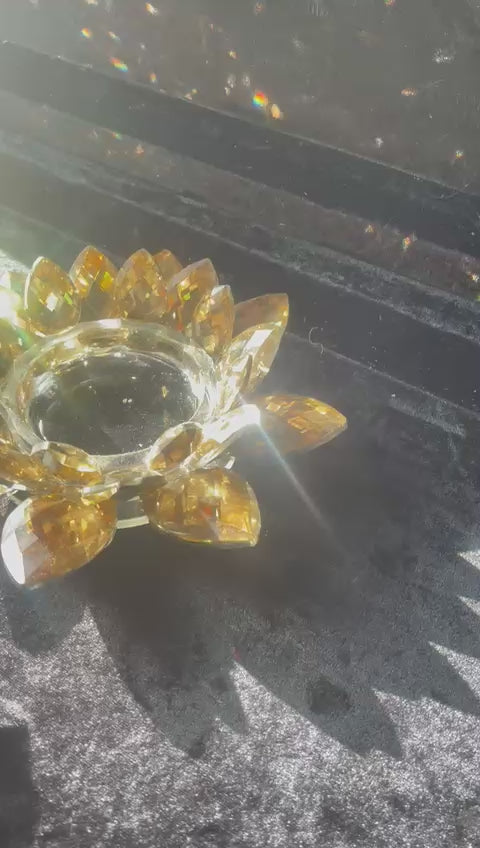 2 x Kritall Kerzenhalter